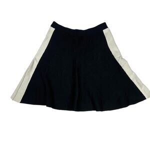 Atmosphere Skater Skirt‎ Sweater Knit Pull On A-Line Black White Women's UK 10